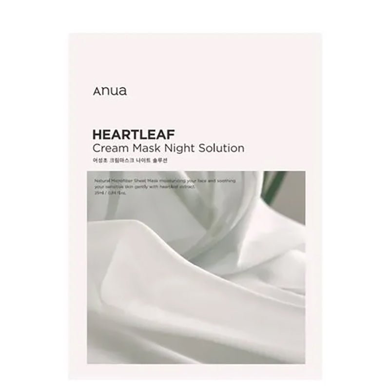 Buy Anua Heartleaf Cream Mask Night Solution 25ml at Lila Beauty - Korean and Japanese Beauty Skincare and Makeup Cosmetics