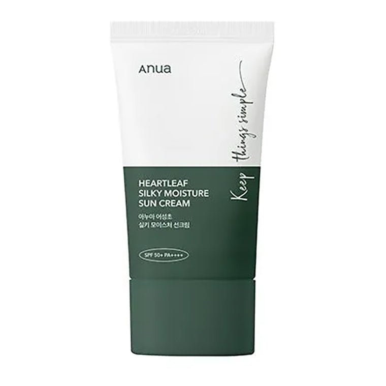 Buy Anua Heartleaf Silky Moisture Sunscreen 50ml at Lila Beauty - Korean and Japanese Beauty Skincare and Makeup Cosmetics