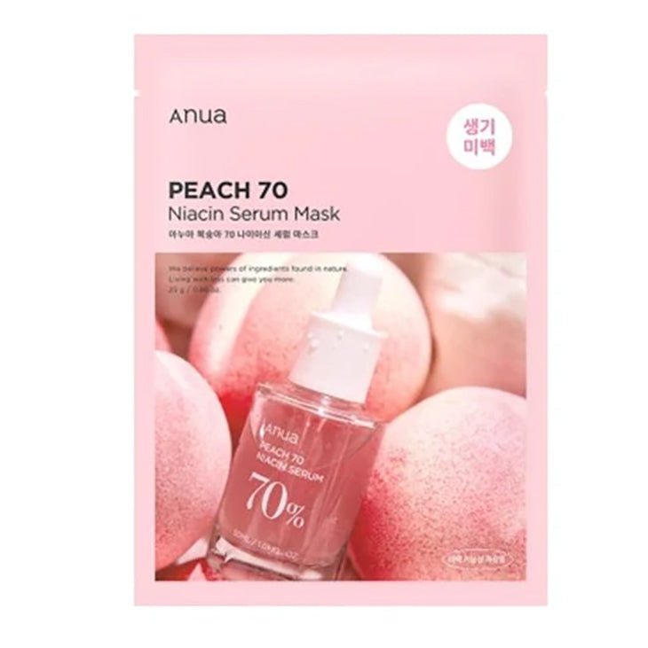 Buy Anua Peach 70 Niacin Serum Mask 25ml at Lila Beauty - Korean and Japanese Beauty Skincare and Makeup Cosmetics