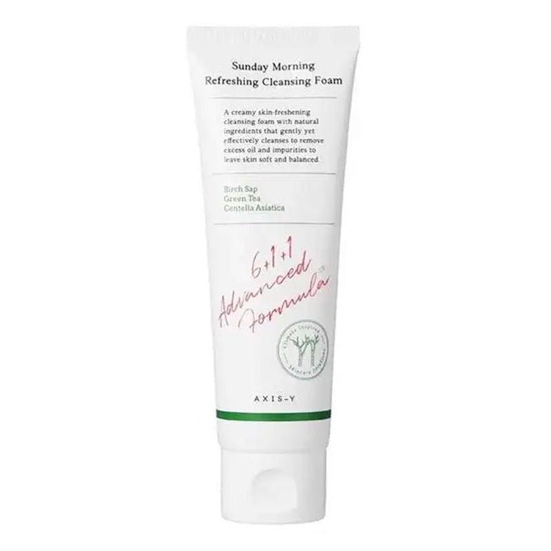 Buy Axis-Y Sunday Morning Refreshing Cleansing Foam 120ml at Lila Beauty - Korean and Japanese Beauty Skincare and Makeup Cosmetics