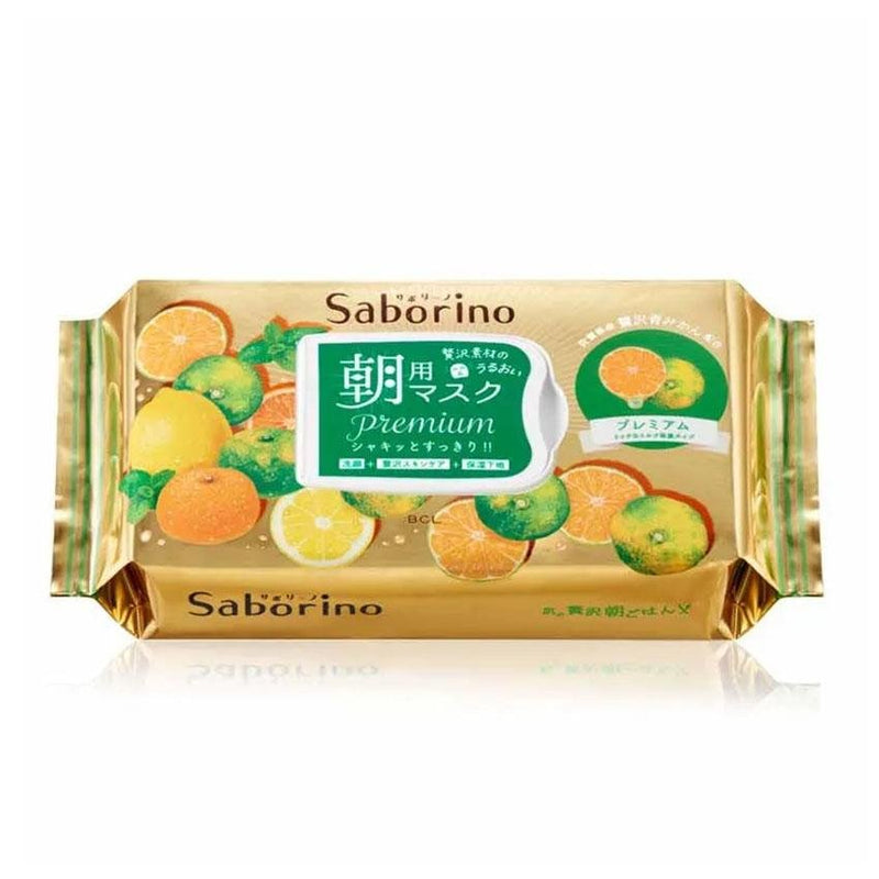 Buy BCL Saborino Premium Morning Mask Green Mandarin (28 Pcs) in Australia at Lila Beauty - Korean and Japanese Beauty Skincare and Cosmetics Store