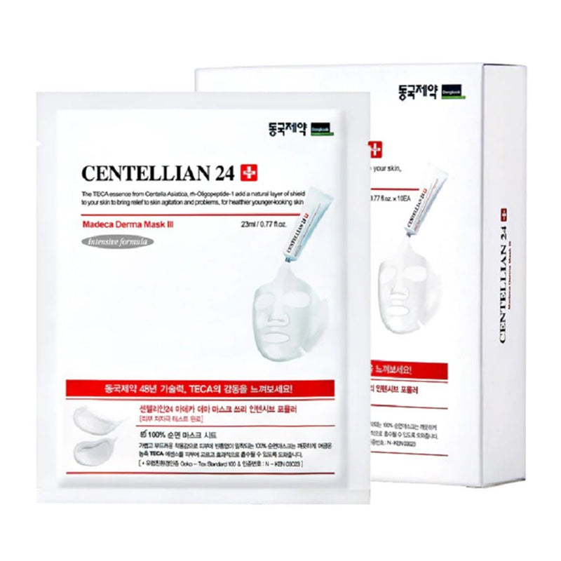 Buy Centellian24 Madeca Derma Mask II 25ml 1 Pack (10 Sheets) at Lila Beauty - Korean and Japanese Beauty Skincare and Makeup Cosmetics