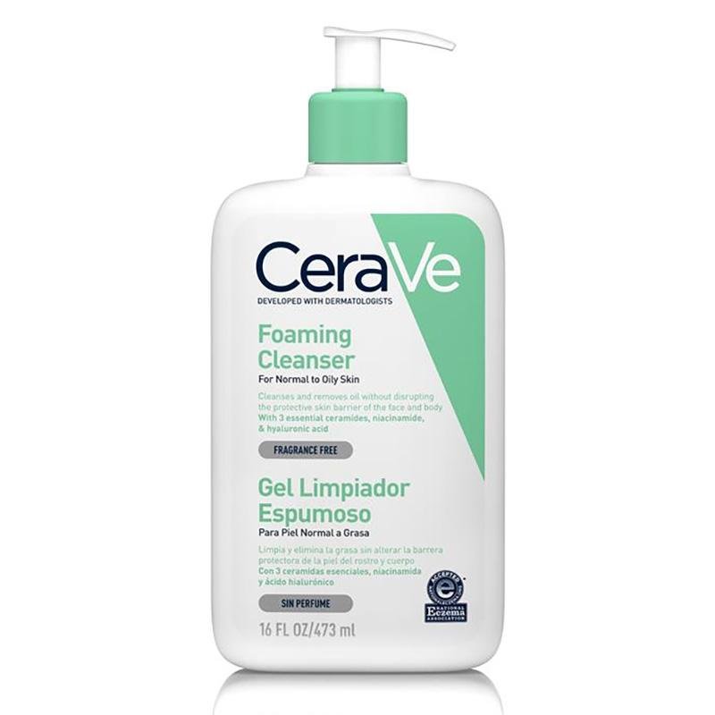 Buy CeraVe Foaming Cleanser 473ml at Lila Beauty - Korean and Japanese Beauty Skincare and Makeup Cosmetics