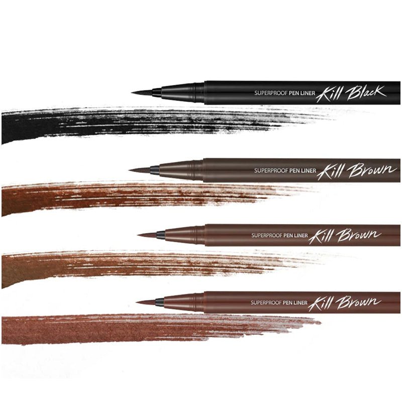 Buy Clio Superproof Pen Liner Kill Black/Brown 0.55ml at Lila Beauty - Korean and Japanese Beauty Skincare and Makeup Cosmetics