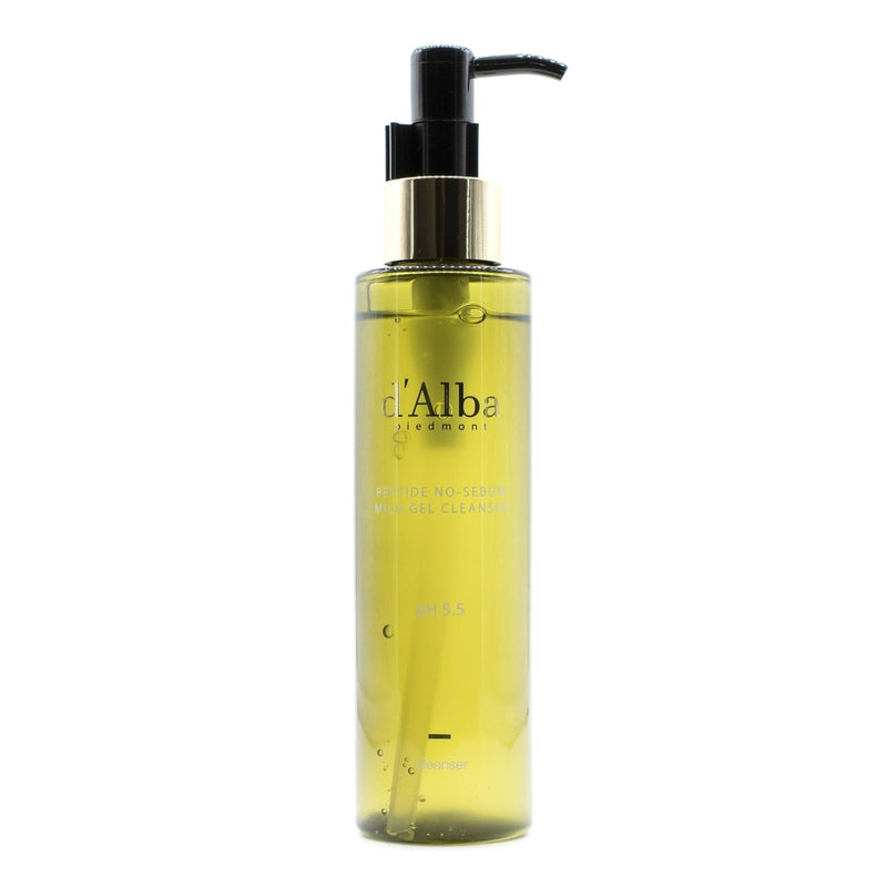 Buy d'Alba Peptide No-Sebum Mild Gel Cleanser 150ml at Lila Beauty - Korean and Japanese Beauty Skincare and Makeup Cosmetics