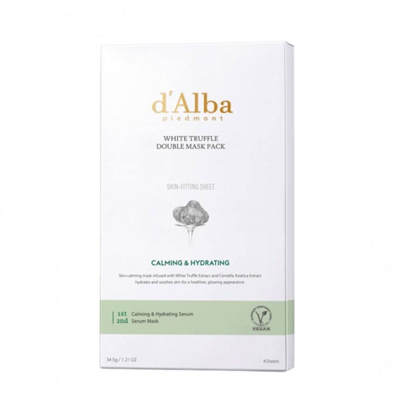 Buy d'Alba White Truffle Double Mask Pack 34.5g (Calming & Hydration) at Lila Beauty - Korean and Japanese Beauty Skincare and Makeup Cosmetics