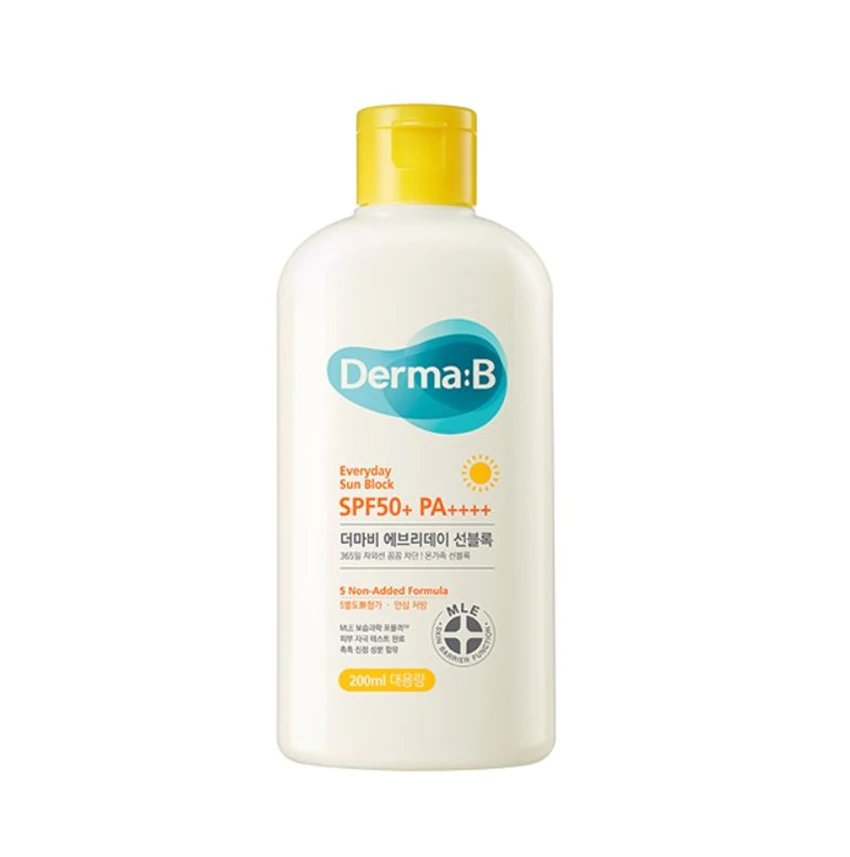 Buy Derma:B Everyday Sun Block 200ml at Lila Beauty - Korean and Japanese Beauty Skincare and Makeup Cosmetics