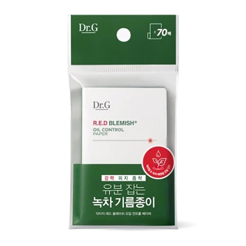 Buy Dr.G R.E.D Blemish Oil Control Paper (70 pcs) at Lila Beauty - Korean and Japanese Beauty Skincare and Makeup Cosmetics