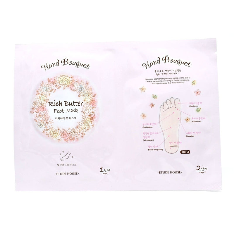 Buy Etude House Hand Bouquet Rich Butter Foot Mask at Lila Beauty - Korean and Japanese Beauty Skincare and Makeup Cosmetics