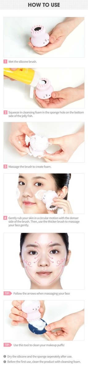 Buy Etude House My Beauty Tool Exfoliating Jellyfish Silicon Brush 1 piece at Lila Beauty - Korean and Japanese Beauty Skincare and Makeup Cosmetics