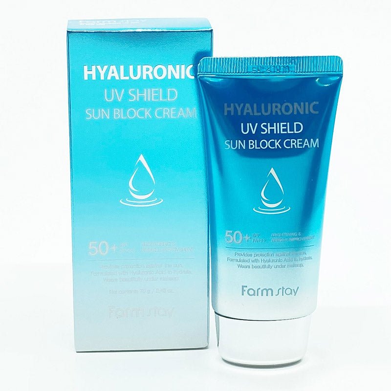 Buy Farmstay Hyaluronic UV Shield Sun Block Cream 70g at Lila Beauty - Korean and Japanese Beauty Skincare and Makeup Cosmetics