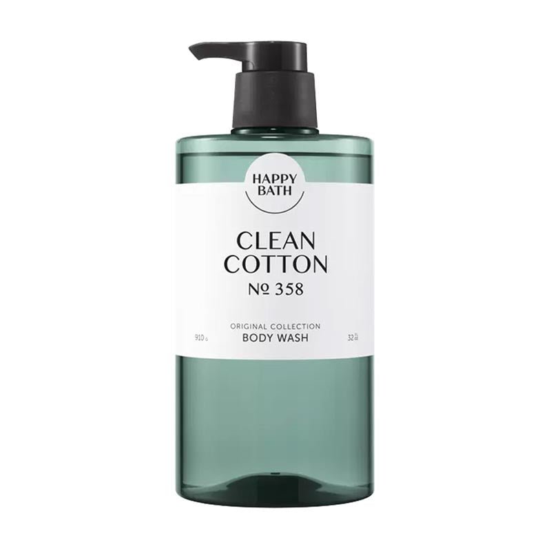 Buy Happy Bath Original Collection Clean Cotton Body Wash No.358 910g at Lila Beauty - Korean and Japanese Beauty Skincare and Makeup Cosmetics