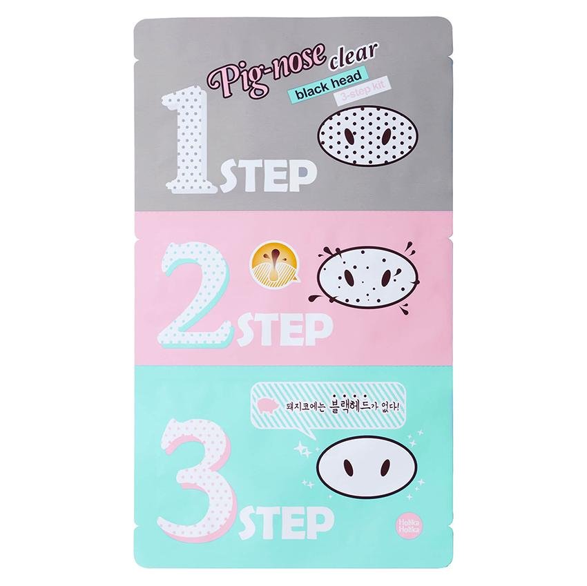 Buy Holika Holika Pig-Clear Black Head 3-Step Kit in Australia at Lila Beauty - Korean and Japanese Beauty Skincare and Cosmetics Store