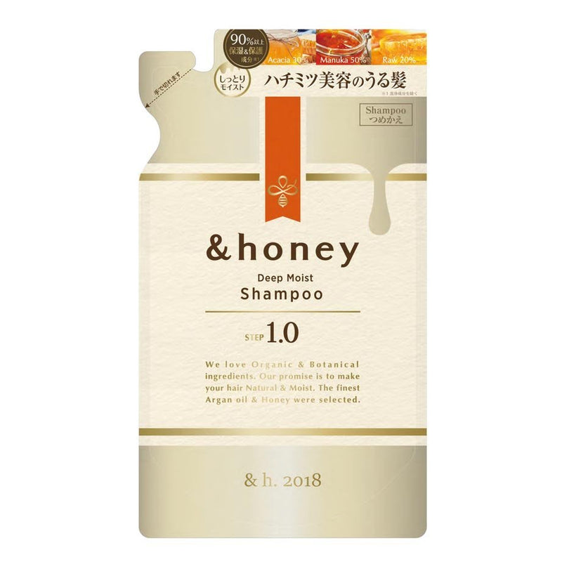 Buy &honey Deep Moist Shampoo 1.0 Refill 350ml at Lila Beauty - Korean and Japanese Beauty Skincare and Makeup Cosmetics