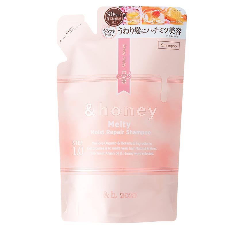 Buy &honey Melty Moist Repair Shampoo 1.0 Refill 350ml at Lila Beauty - Korean and Japanese Beauty Skincare and Makeup Cosmetics