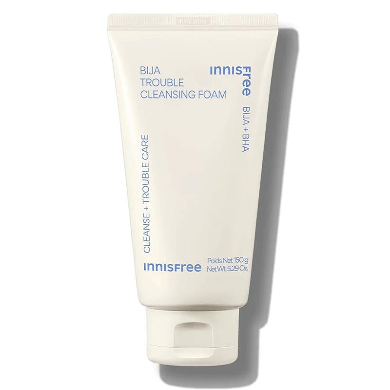 Buy Innisfree Bija Trouble Cleansing Foam 150ml at Lila Beauty - Korean and Japanese Beauty Skincare and Makeup Cosmetics