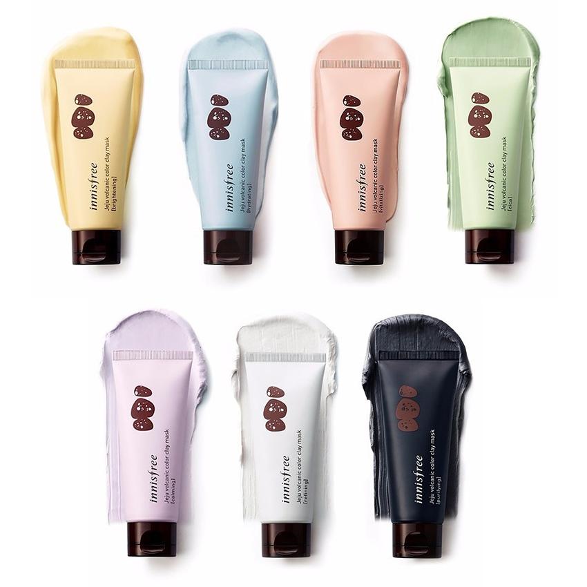 شراء Innisfree قناع الطين الملون البركاني من جيجو 70 مل Lila Beauty - مستحضرات التجميل الكورية واليابانية للعناية بالبشرة والمكياج