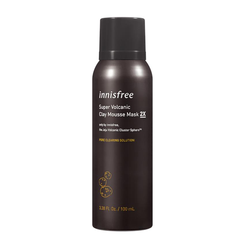 Buy Innisfree Super Volcanic Clay Mousse Mask 2X 100ml at Lila Beauty - Korean and Japanese Beauty Skincare and Makeup Cosmetics