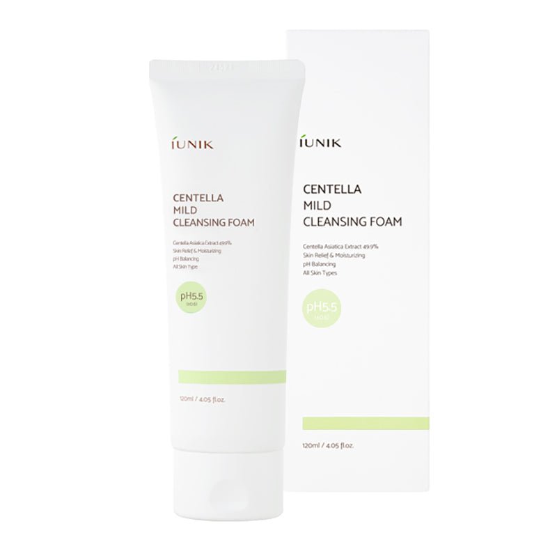 Buy iUNIK Centella Mild Cleansing Foam 120ml at Lila Beauty - Korean and Japanese Beauty Skincare and Makeup Cosmetics