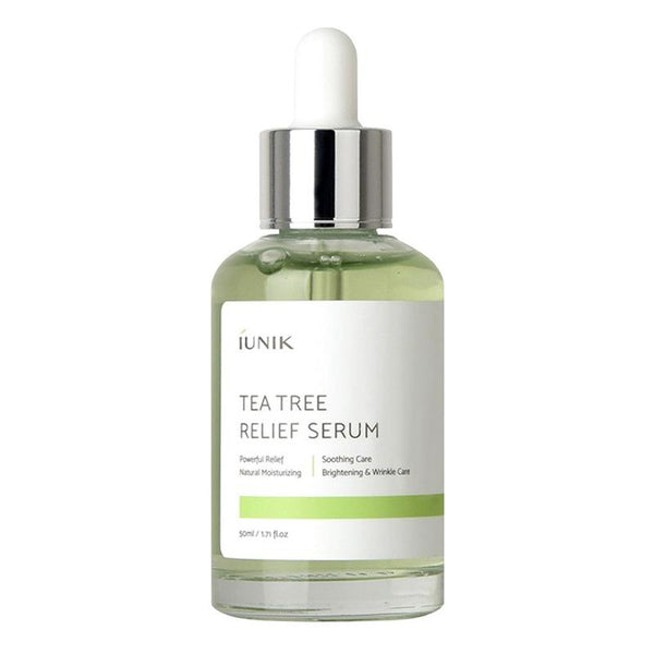 Buy iUNIK Tea Tree Relief Serum 50ml at Lila Beauty - Korean and Japanese Beauty Skincare and Makeup Cosmetics