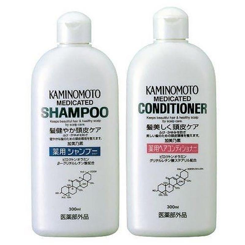 Buy Kaminomoto Medicated Shampoo or Medicated Conditioner 300ml at Lila Beauty - Korean and Japanese Beauty Skincare and Makeup Cosmetics