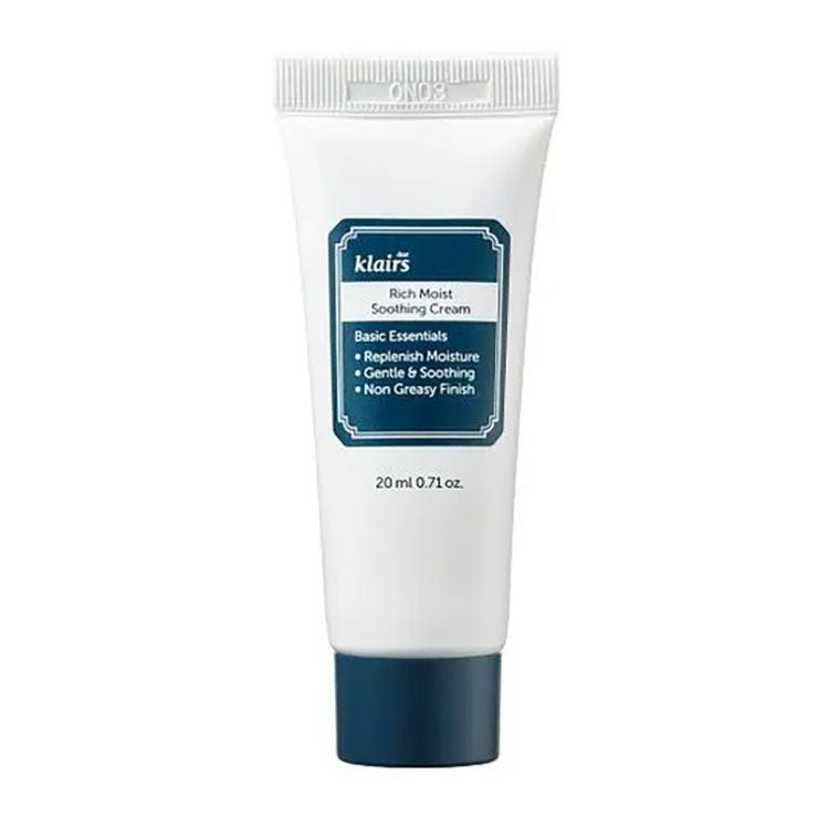 Buy Klairs Rich Moist Soothing Cream Mini 20ml at Lila Beauty - Korean and Japanese Beauty Skincare and Makeup Cosmetics