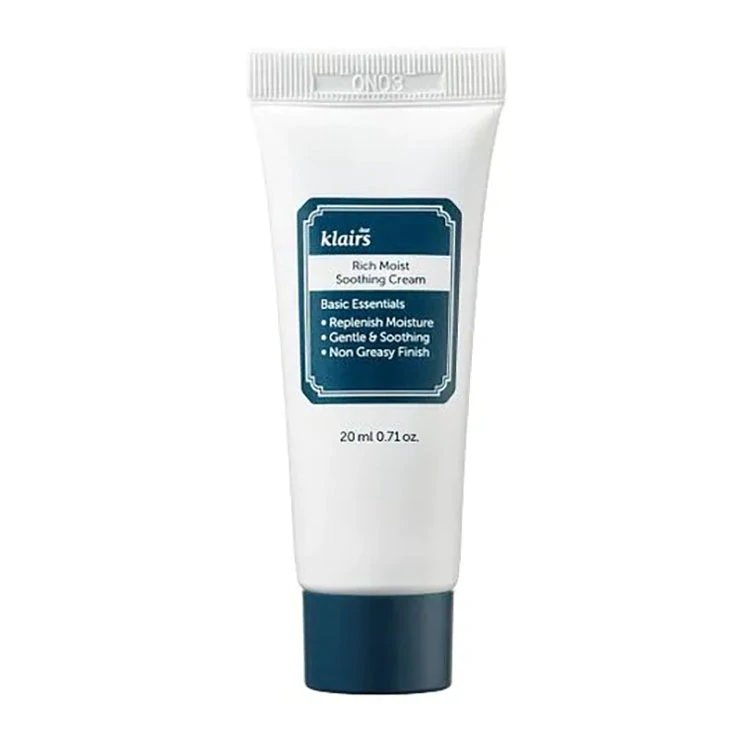 Buy Klairs Rich Moist Soothing Cream Mini 20ml at Lila Beauty - Korean and Japanese Beauty Skincare and Makeup Cosmetics