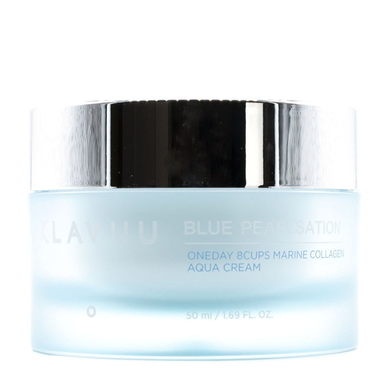 Buy Klavuu Blue Pearlsation One Day 8 Cups Marine Collagen Aqua Cream 50ml at Lila Beauty - Korean and Japanese Beauty Skincare and Makeup Cosmetics