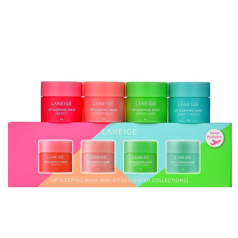 Buy Laneige Lip Sleeping Mask Mini Kit (4 Scented Collection) 8g * 4pcs in Australia at Lila Beauty - Korean and Japanese Beauty Skincare and Cosmetics Store