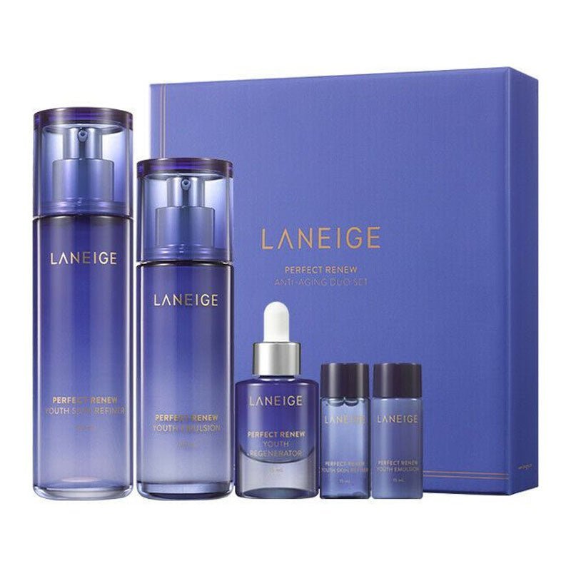 Buy Laneige Perfecting Renew Anti - Aging Skincare Duo Set at Lila Beauty - Korean and Japanese Beauty Skincare and Makeup Cosmetics