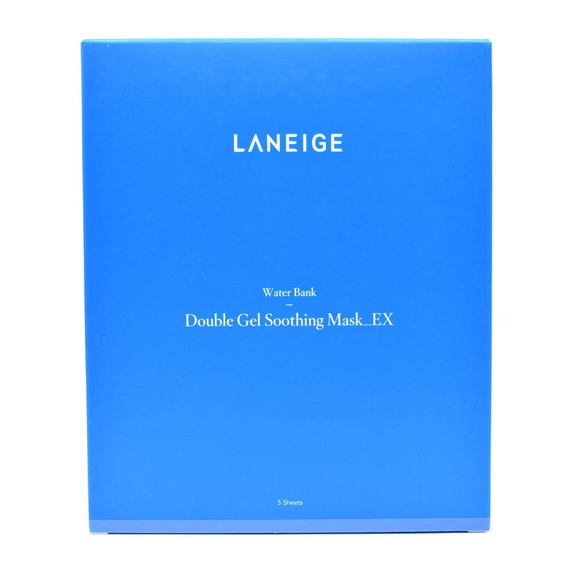 Buy Laneige Water Bank Double Gel Soothing Mask Sheet Pack (5 Sheets) at Lila Beauty - Korean and Japanese Beauty Skincare and Makeup Cosmetics