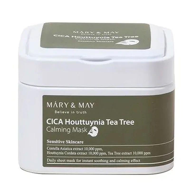 Buy Mary & May Cica Houttuynia Tea Tree Calming Mask (30pcs) at Lila Beauty - Korean and Japanese Beauty Skincare and Makeup Cosmetics