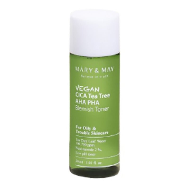Buy Mary & May CICA Teatree AHA PHA Blemish Toner 30ml at Lila Beauty - Korean and Japanese Beauty Skincare and Makeup Cosmetics