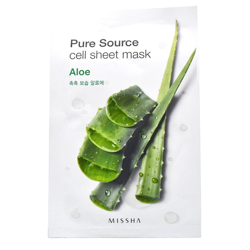 Buy Missha Pure Source Cell Sheet Mask (Aloe) at Lila Beauty - Korean and Japanese Beauty Skincare and Makeup Cosmetics