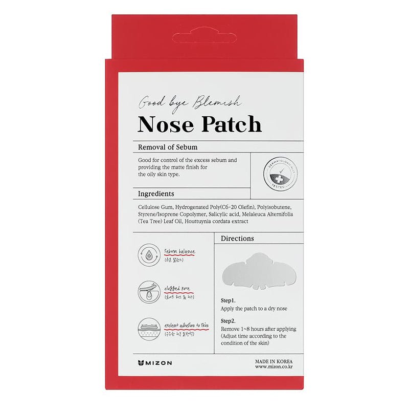 Buy Mizon Good Bye Blemish Nose Patch at Lila Beauty - Korean and Japanese Beauty Skincare and Makeup Cosmetics