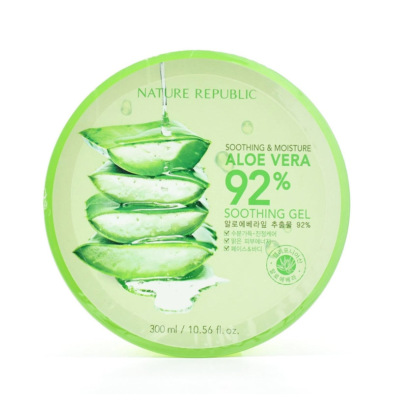 Buy Nature Republic Soothing & Moisture Aloe Vera 92% Soothing Gel 300ml at Lila Beauty - Korean and Japanese Beauty Skincare and Makeup Cosmetics