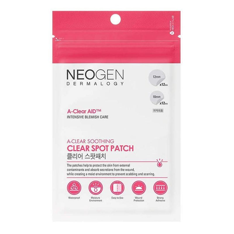 Buy Neogen A-Clear Soothing Spot Patch 24 Patches in Australia at Lila Beauty - Korean and Japanese Beauty Skincare and Cosmetics Store