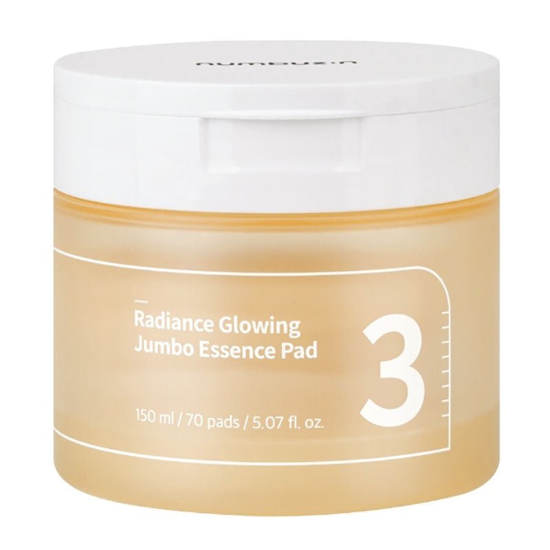 Buy Numbuzin No.3 Radiance Glowing Jumbo Essence Pad 150ml (70 Pads) at Lila Beauty - Korean and Japanese Beauty Skincare and Makeup Cosmetics