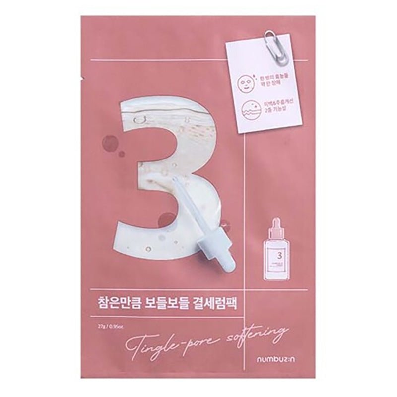 Buy Numbuzin No.3 Tingle-Pore Softening Sheet Mask 27g at Lila Beauty - Korean and Japanese Beauty Skincare and Makeup Cosmetics