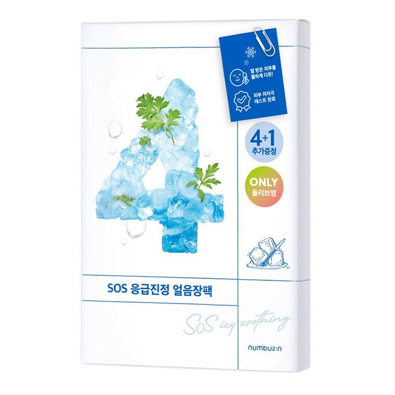 Buy Numbuzin No.4 Icy Soothing Sheet Mask (4ea) at Lila Beauty - Korean and Japanese Beauty Skincare and Makeup Cosmetics