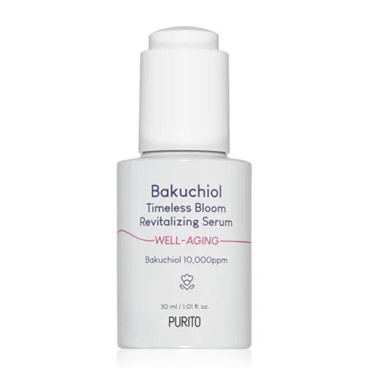 Buy Purito Bakuchiol Timeless Bloom Revitalizing Serum 30ml at Lila Beauty - Korean and Japanese Beauty Skincare and Makeup Cosmetics
