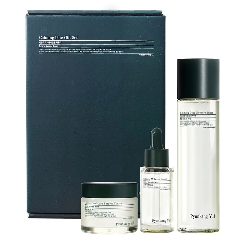 Buy Pyunkang Yul Calming Line Gift Set (Toner 150ml + Serum 30ml + Cream 50ml) at Lila Beauty - Korean and Japanese Beauty Skincare and Makeup Cosmetics
