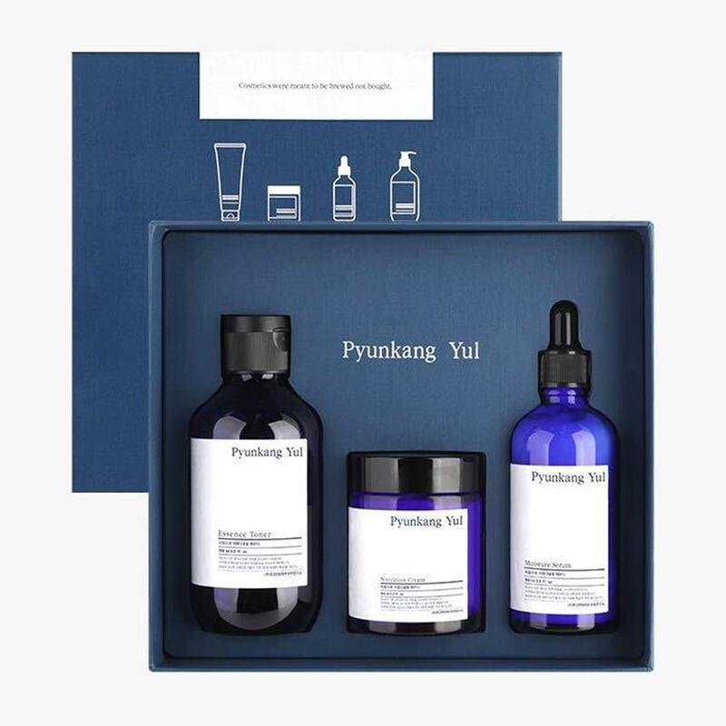 Buy Pyunkang Yul Moisture Skincare Set (Essence Toner 200ml + Moisture Serum 100ml + Nutrition Cream 100ml) in Australia at Lila Beauty - Korean and Japanese Beauty Skincare and Cosmetics Store