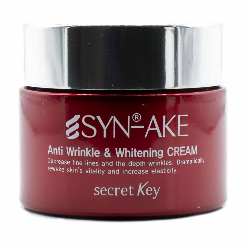 Buy Secret Key Syn-ake Anti Wrinkle & Whitening Cream 50g at Lila Beauty - Korean and Japanese Beauty Skincare and Makeup Cosmetics