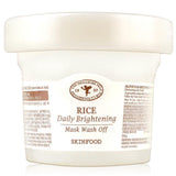 Buy Skinfood Rice Daily Brightening Mask Wash Off 210g at Lila Beauty - Korean and Japanese Beauty Skincare and Makeup Cosmetics