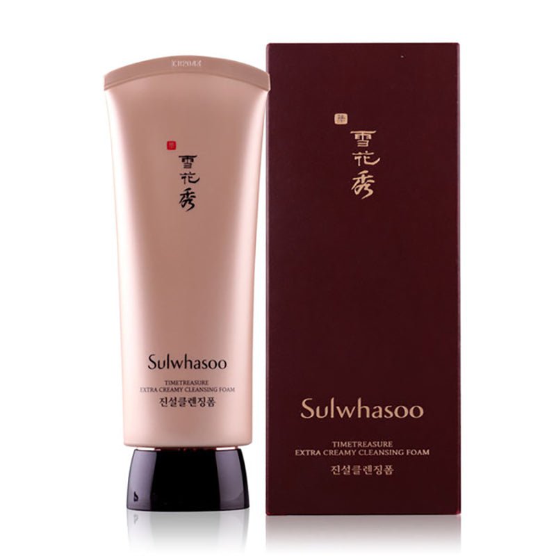 Buy Sulwhasoo Time Treasure Extra Creamy Cleansing Foam 150g at Lila Beauty - Korean and Japanese Beauty Skincare and Makeup Cosmetics
