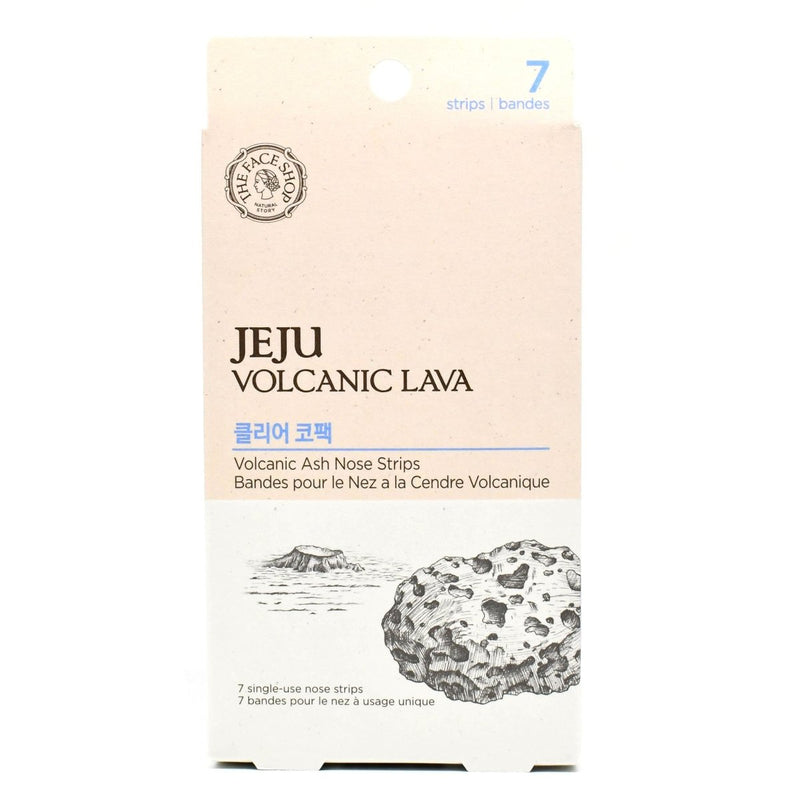 Buy The Face Shop Jeju Volcanic Lava Volcanic Ash Nose Strips 1pack (7 strips) at Lila Beauty - Korean and Japanese Beauty Skincare and Makeup Cosmetics
