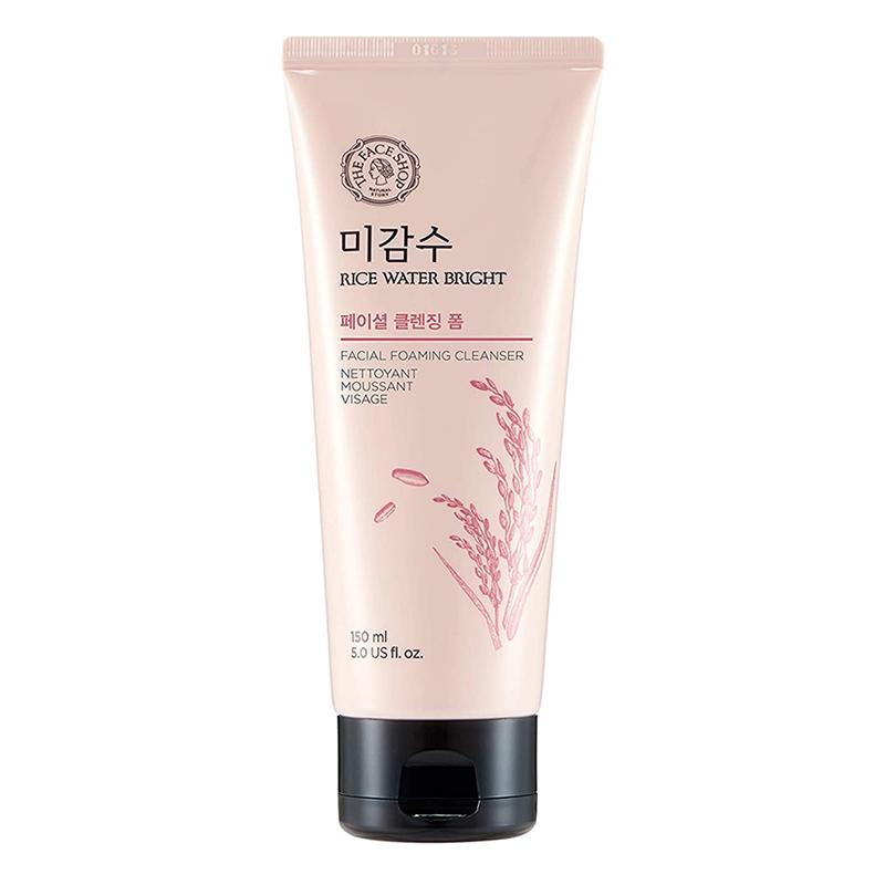 Buy The Face Shop Rice Water Bright Foaming Cleanser 150ml at Lila Beauty - Korean and Japanese Beauty Skincare and Makeup Cosmetics