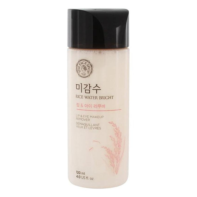Buy The Face Shop Rice Water Bright Makeup Remover For Eye And Lip 120ml in Australia at Lila Beauty - Korean and Japanese Beauty Skincare and Cosmetics Store