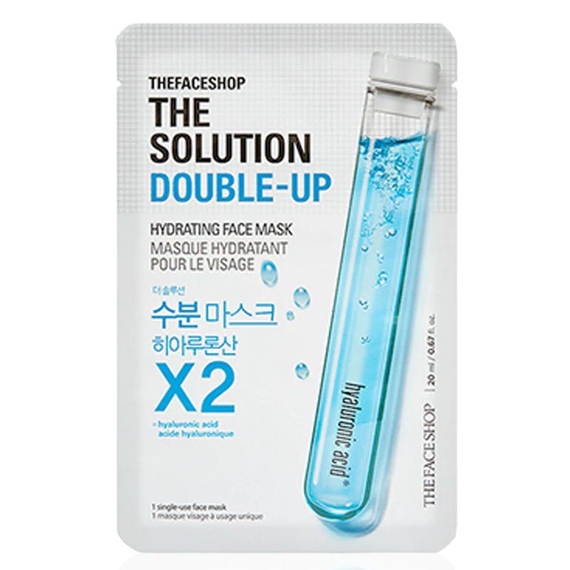 Buy The Face Shop The Solution Double-Up Mask Sheet at Lila Beauty - Korean and Japanese Beauty Skincare and Makeup Cosmetics